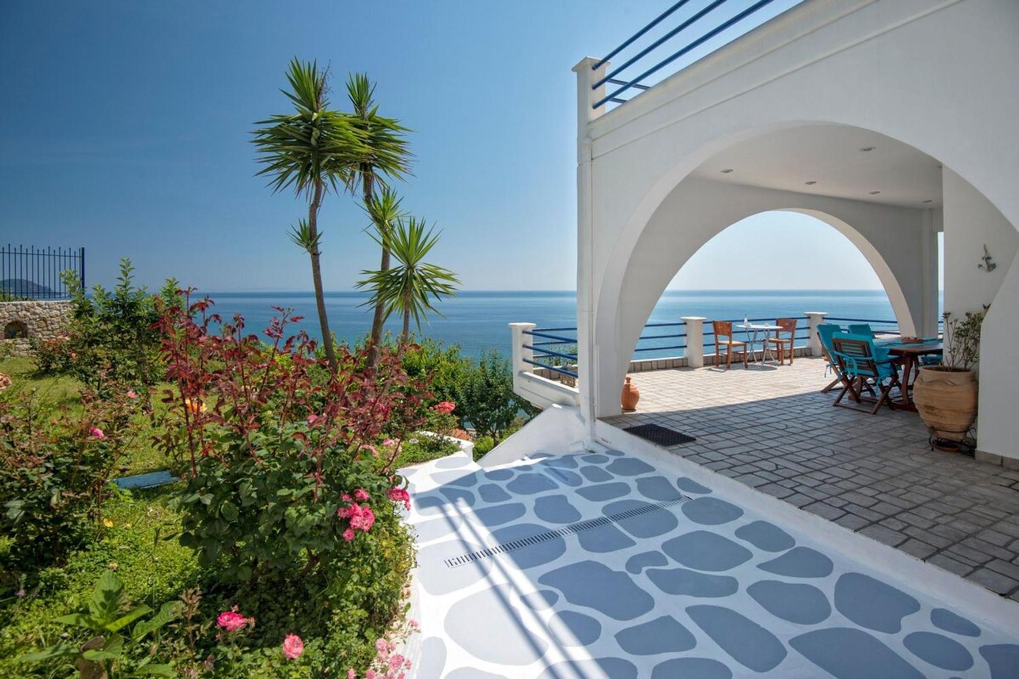 Blue Dream Seaside Villa With Superb Sea Views Kymi Ngoại thất bức ảnh
