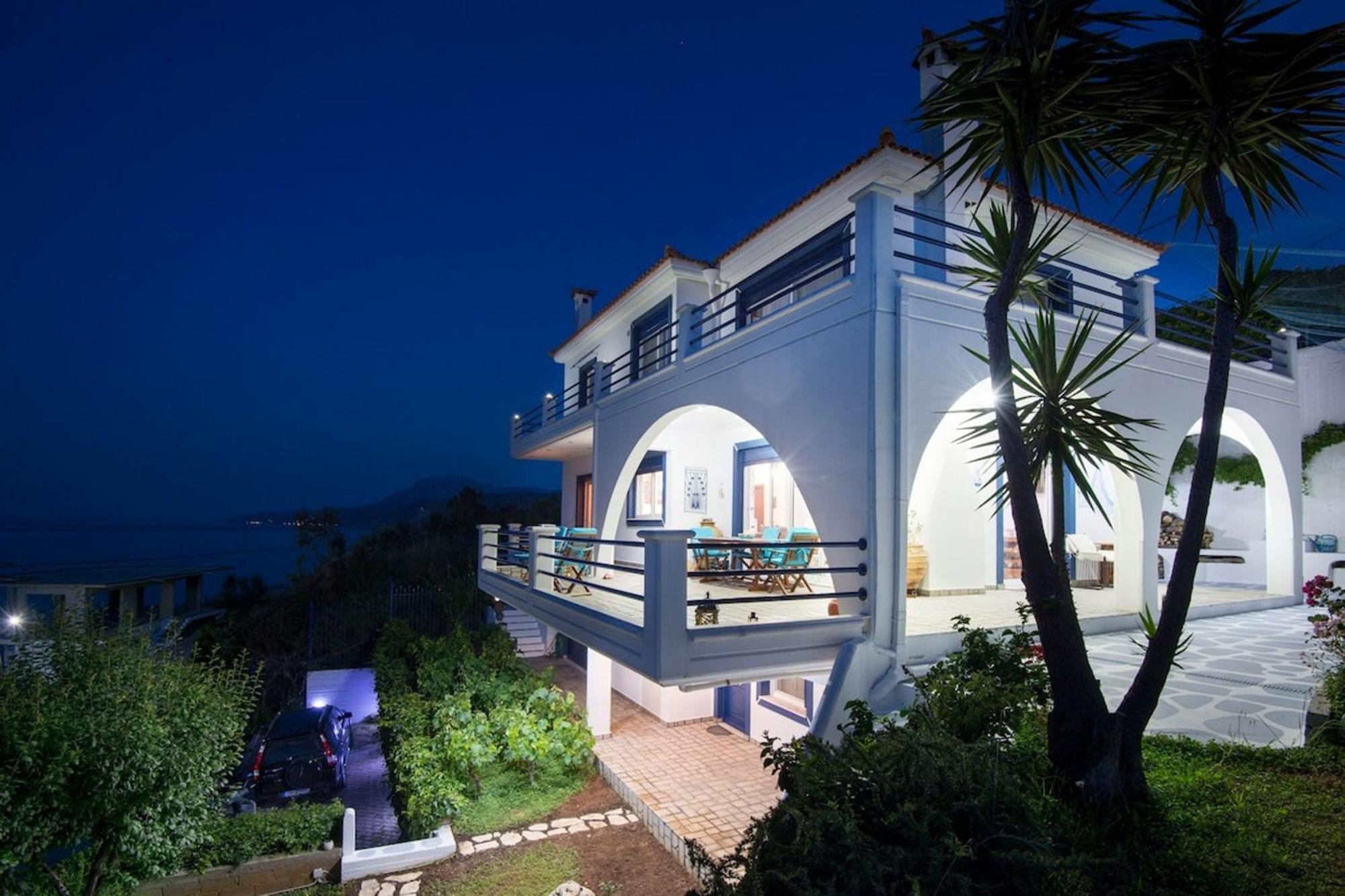 Blue Dream Seaside Villa With Superb Sea Views Kymi Ngoại thất bức ảnh