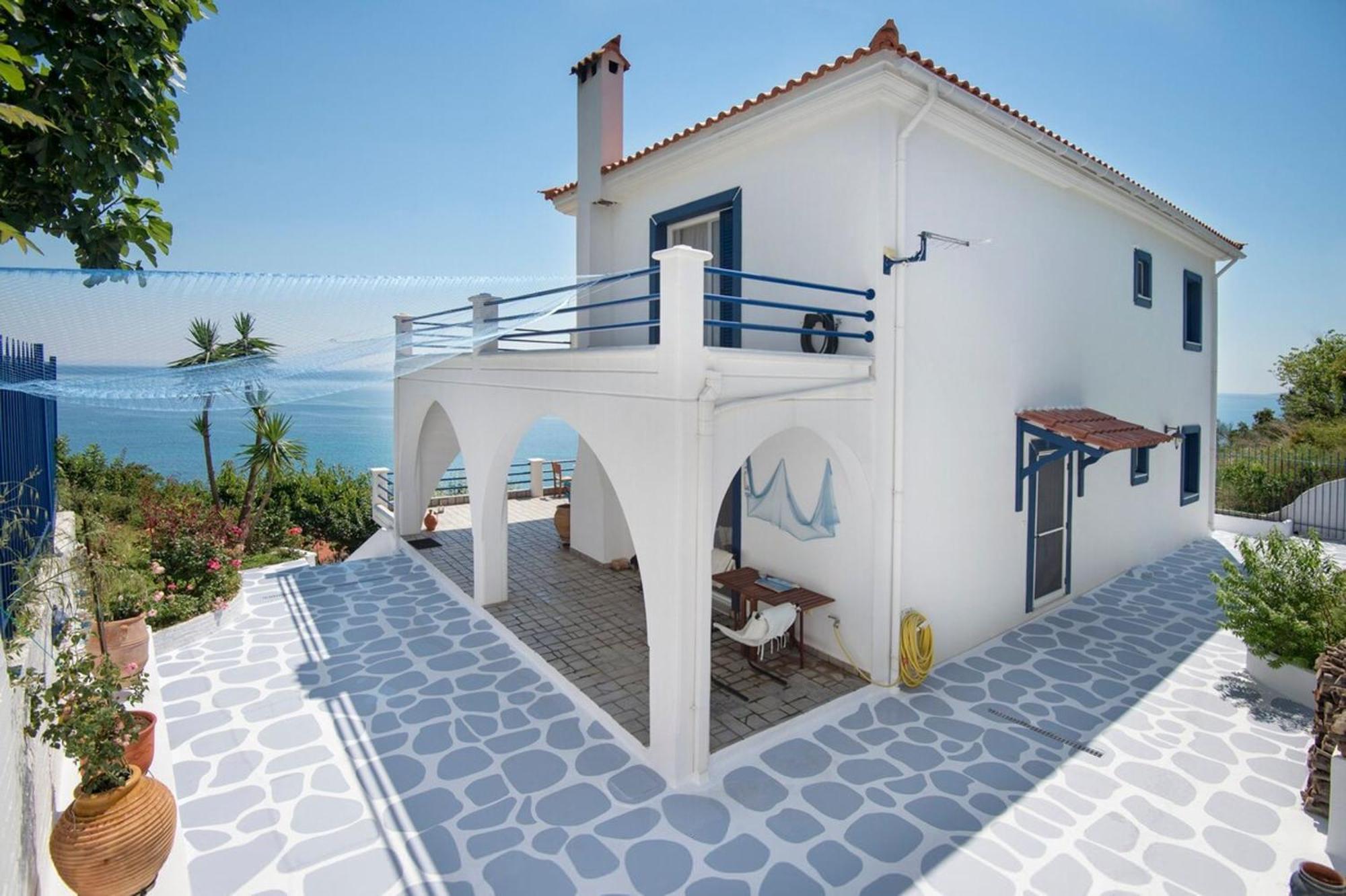 Blue Dream Seaside Villa With Superb Sea Views Kymi Ngoại thất bức ảnh